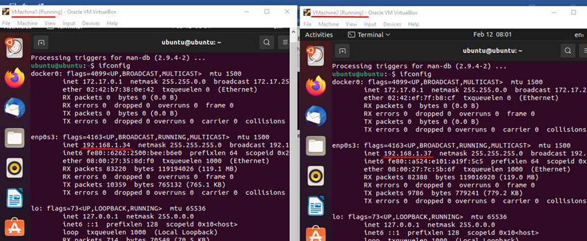Communicate Multiple VM (os - Ubuntu) on Windows10 using Docker Swarm